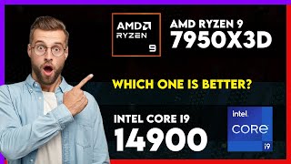 AMD Ryzen 9 7950X3D vs Intel Core i9 14900 Comparison [upl. by Nahsad817]