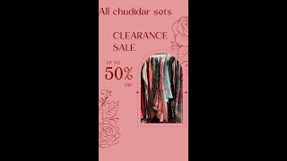 FESTIVE CLEARANCE SALE  Traditional suits  Chudidar sets  Designer clothing  Partywear Kurti [upl. by Ynaffyt548]