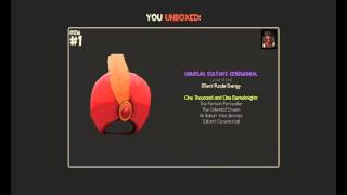 FIRST TIME TF2 NOOB UNLOCKS UNUSUAL SULTANS CEREMONIAL PURPLE ENERGY [upl. by Zennas]