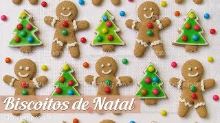 Receita de Biscoitos de Natal [upl. by Aynuat]