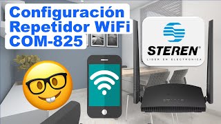 Configuración repetidor wifi STEREN COM825 por wifi o cable ROUTER INALÁMBRICO [upl. by Gnuhc990]