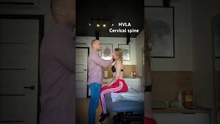 Cervical spine  HVLA technique chiropractor osteopathy backcracking manualtherapy backcrack [upl. by Wetzel]