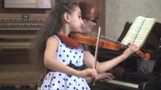 Rigodon L K Daken  Performed by 7 years old Victoria Zakaryan [upl. by Atinwahs]