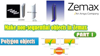 Make nonsquential objects in Zemax  opticstudio POB files Part 1 [upl. by Flemings]