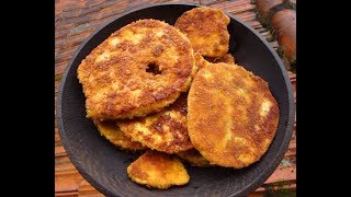 Leckere Waldschnitzel aus dem Riesenbovist Calvatia gigantea  Bushcraft kann Luxus [upl. by Elleuqram477]