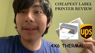 Cheapest Thermal Label Printer On Amazon Vevor 4x6 Thermal Printer Unboxing and Setup [upl. by Ythomit]