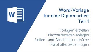 Vorlage für eine Diplomarbeit 13 [upl. by Atse739]