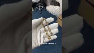 Custom Made Tiffany Link Bracelet 18K Real Gold For Men And Women [upl. by Smalley]