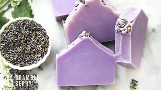 How to Make Natural Lavender Soap  Recipe for Beginners  Bramble Berry DIY Kit [upl. by Yeca689]