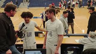 Vikings Harry Davies and Logan Hudson talk after Win over Monarchs [upl. by Nolham]