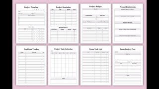 2025 Project Planner Canva Template [upl. by Nehttam257]