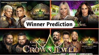 WWE Crown jewel 2024 Winner prediction [upl. by Anifled]