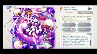 Touhou Lost Word Doremy L1 Voicelines SweetDream Dwelling Youkai [upl. by Yalahs730]