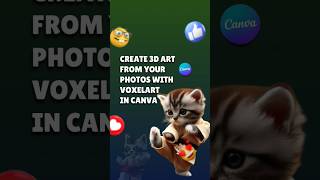 Create 3D Art from Photos with VOXELART  Canva easy Tutorial youtubeshorts [upl. by Sema]