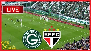 GOIÁS X SÃO PAULO AO VIVO COM IMAGENS  OITAVAS DE FINAL COPA DO BRASIL 2024  Jogo Hoje PES 2021 [upl. by Lorrin]