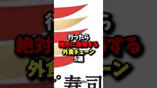 🔥50万回再生🔥行ったら絶対に後悔する外食チェーン5選 健康 雑学 [upl. by Nicolella762]