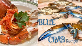 GRANCHIO BLU 💙🦀 Ricetta facile per tutti  Come pulire e come cucinare il famoso granchio blu 😋 [upl. by Alan]