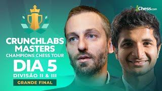 Vidit x Grishuk amp Erigaisi x Alekseev na GRANDE FINAL Div II amp III do CCT  CrunchLabs Masters [upl. by Zales]