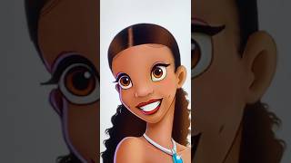 New Tiana transformation art disney digitalart shorts [upl. by Raimund]