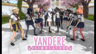 Concept Ending manipulates all students into attacking Megami Saikou  Yandere Simulator [upl. by Berkin]