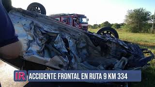 Accidente frontal en el km 334 de la ex Ruta 9 [upl. by Julius]