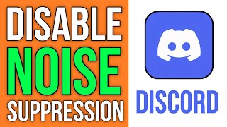 How To Disable Noise Suppression On Discord [upl. by Salomi950]