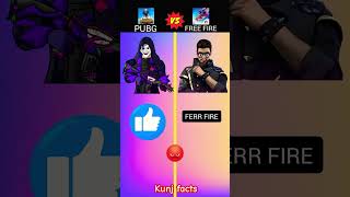 free dire vs bgmi factshort viral shortfeed trending  Kunj [upl. by Eillak]