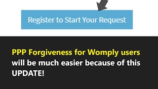 Womply PPP Loan Forgiveness will be much easier because of this UPDATE Find out how to apply [upl. by Juni]