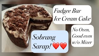 Fudgee Bar Ice Cream Cake No oven Okay without Mixer Very Easy [upl. by Milstone131]