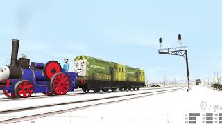 FERGUS  IRON ARRY AND BERT  GEORGE THE STEAMROLLER  A CLOSE CALL  TRAINZ RAILROAD SIMULATOR [upl. by Woolley]