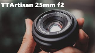 TTArtisan 25mm f2 full review M43 compact sharp cheap [upl. by Groome311]