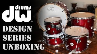 DW Design Series Drum Kit Unboxing [upl. by Annahc]