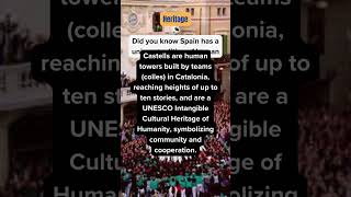 Spain facts Castells or Human Towers [upl. by Billi]