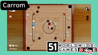 Carrom  51 Worldwide Games  Nintendo Switch Gameplay [upl. by Ainesell802]