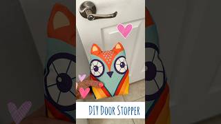 FREE printable Print this at home ✂️✨ Sew A Cute Door Stopper ❤️ Diy Owl  Free artwork sew [upl. by Oetsira370]