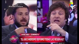 Javier Milei quotKicillof fue el peor ministro de economía de la historiaquot Intratables 170217 [upl. by Lati]