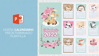 Diseño CALENDARIO PLANTILLA 2023 para NEGOCIO o uso escolar en PowerPoint [upl. by Ahsiaa]