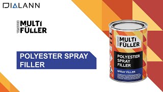 Mastic pistolable POLYESTER SPRAY FILLER  TRO2363 [upl. by Raffaello]