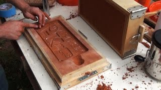 Casting an Aluminum Sign Sand Molding and Finishing  5k Part 2 [upl. by Rekyr379]