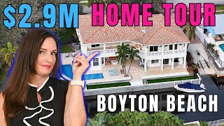 Touring a 2900000 Home in Boynton Beach  Homes for Sale in Florida [upl. by Beora669]