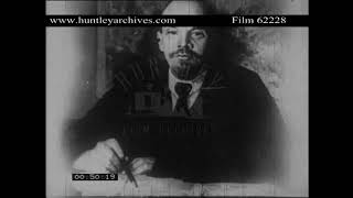 Lenin Speaks to Crowd Archive film 62228 [upl. by Yreffeg]