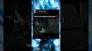 Itachi Uses Magekyo Sharingan 🥶  shorts shortvideo naruto narutoshippuden itachi viral [upl. by Yrellav]