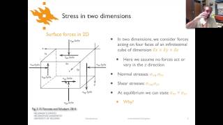 Geodynamics  Lecture 33 Stresses in 2D [upl. by Haelahk848]