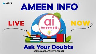 AMEEN INFO Live  DU SOL QUERIES [upl. by Suk422]