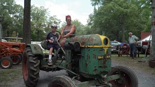 Dedicated Mom Owns One Of A Kind 1953 Deutz Tractor Built in Germany Still In Its Work Clothes [upl. by Gare]