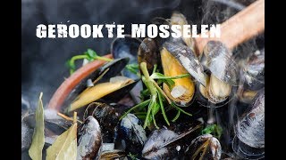 Gerookte mosselen  FireampFood TV [upl. by Almat640]