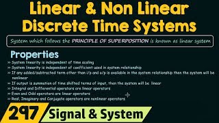 Linear and Non−Linear Discrete Time Systems [upl. by Rior]