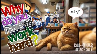 Why do you have to work hard cat cutecat animation funny lesson [upl. by Warfield]