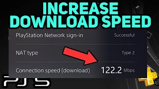 PS5 HOW TO INCREASE DOWNLOAD SPEED [upl. by Nauqit181]