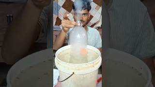 Water bottle to smoke 😮😮😮diy fyp experiment [upl. by Anelhtak125]